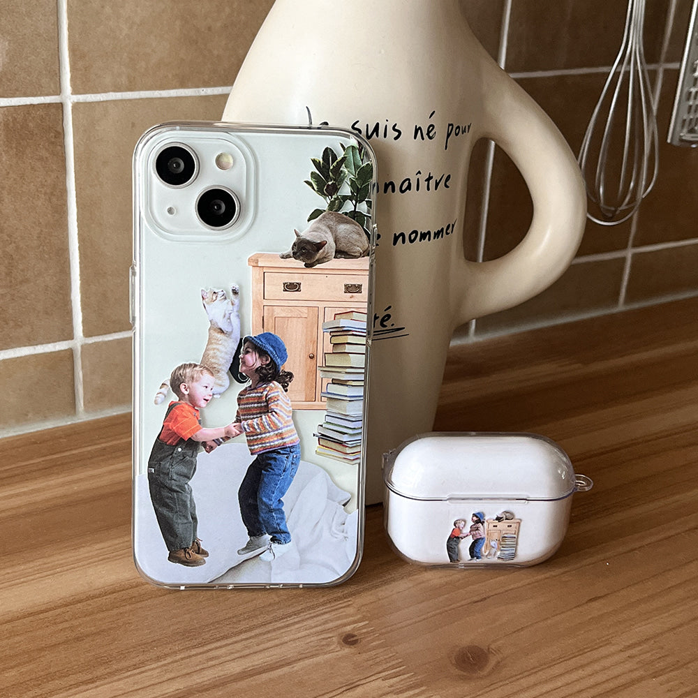 ｜Mademoment｜ Joyful Day Design Clear Phone Case (4 Types)