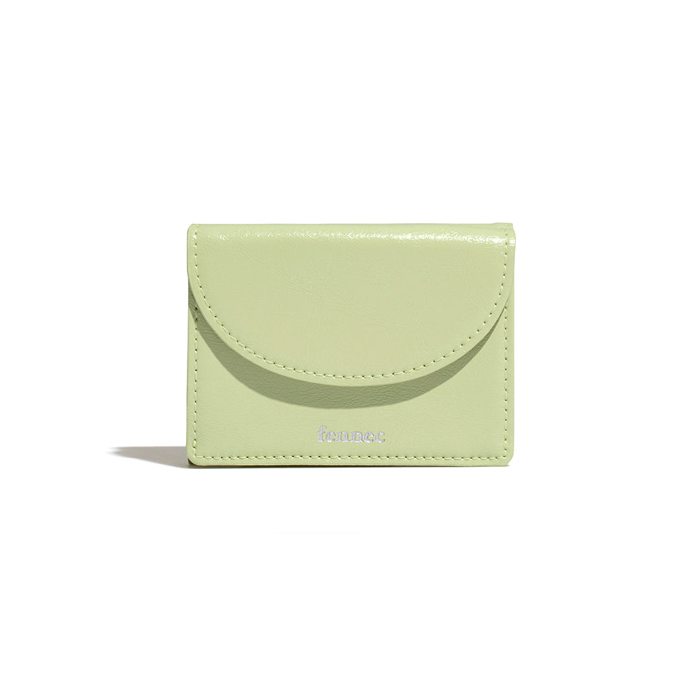 ｜Fennec｜ CRINKLE HALFMOON MINI WALLET - SAGE MINT