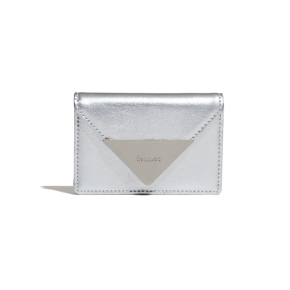 ｜Fennec｜ CRINKLE TRIANGLE ACCORDION POCKET - SILVER
