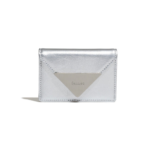 ｜Fennec｜ CRINKLE TRIANGLE ACCORDION POCKET - SILVER