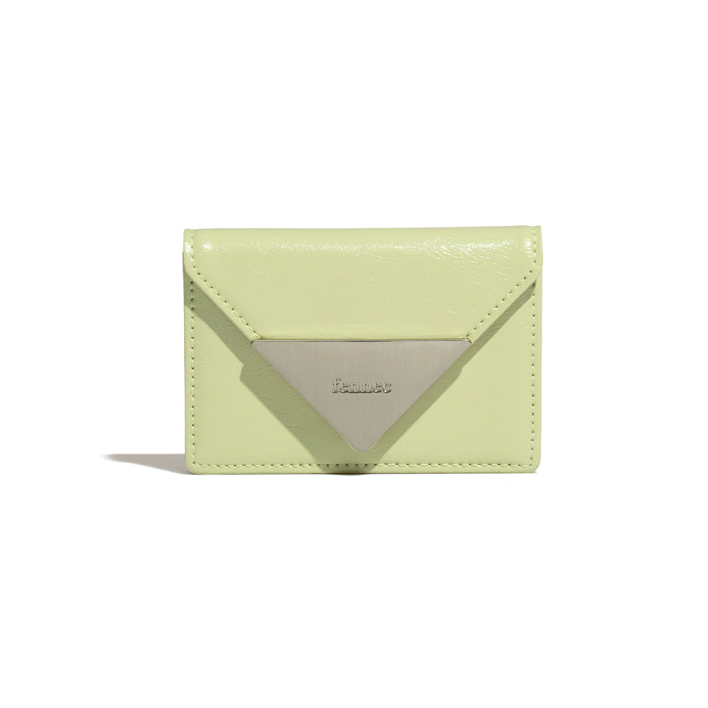 ｜Fennec｜ CRINKLE TRIANGLE ACCORDION POCKET - SAGE MINT