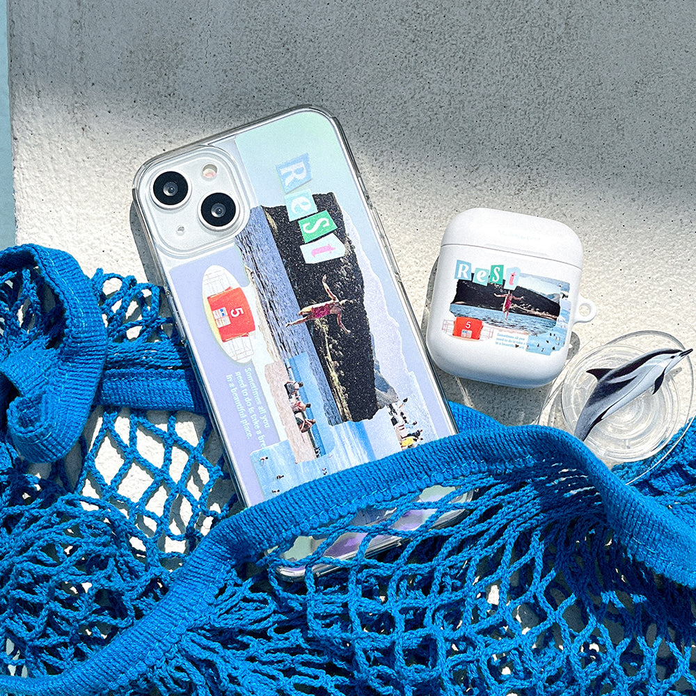 ｜Mademoment｜ Rest Today Design Glossy Mirror Phone Case