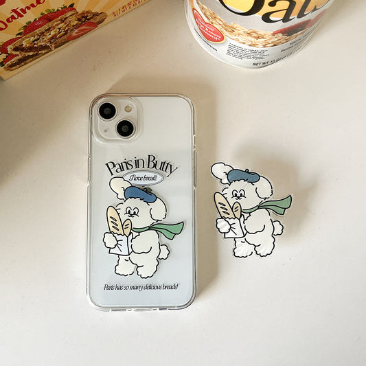 ｜Mademoment｜ Parisian Butty Design Clear Phone Case (4 Types)