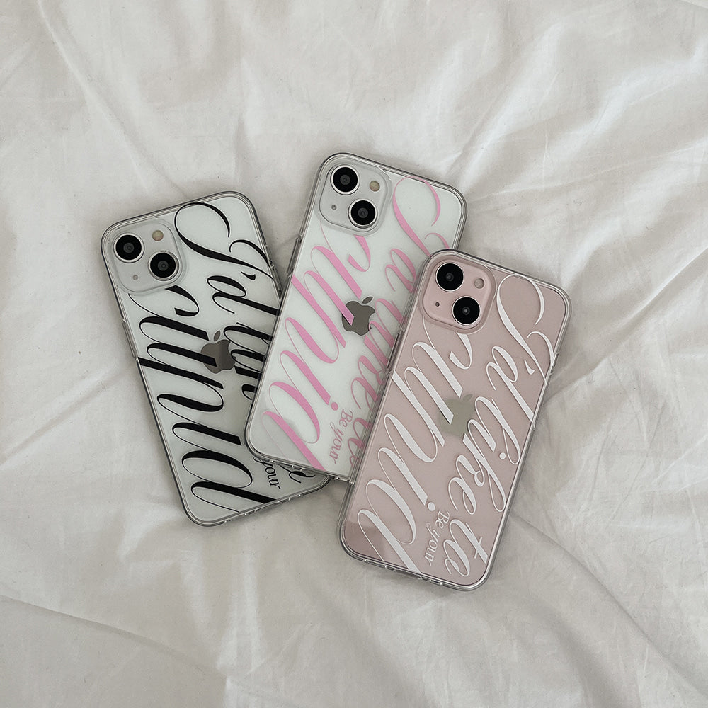 ｜Mademoment｜ Your Cupid Design Clear Phone Case (4 Types)