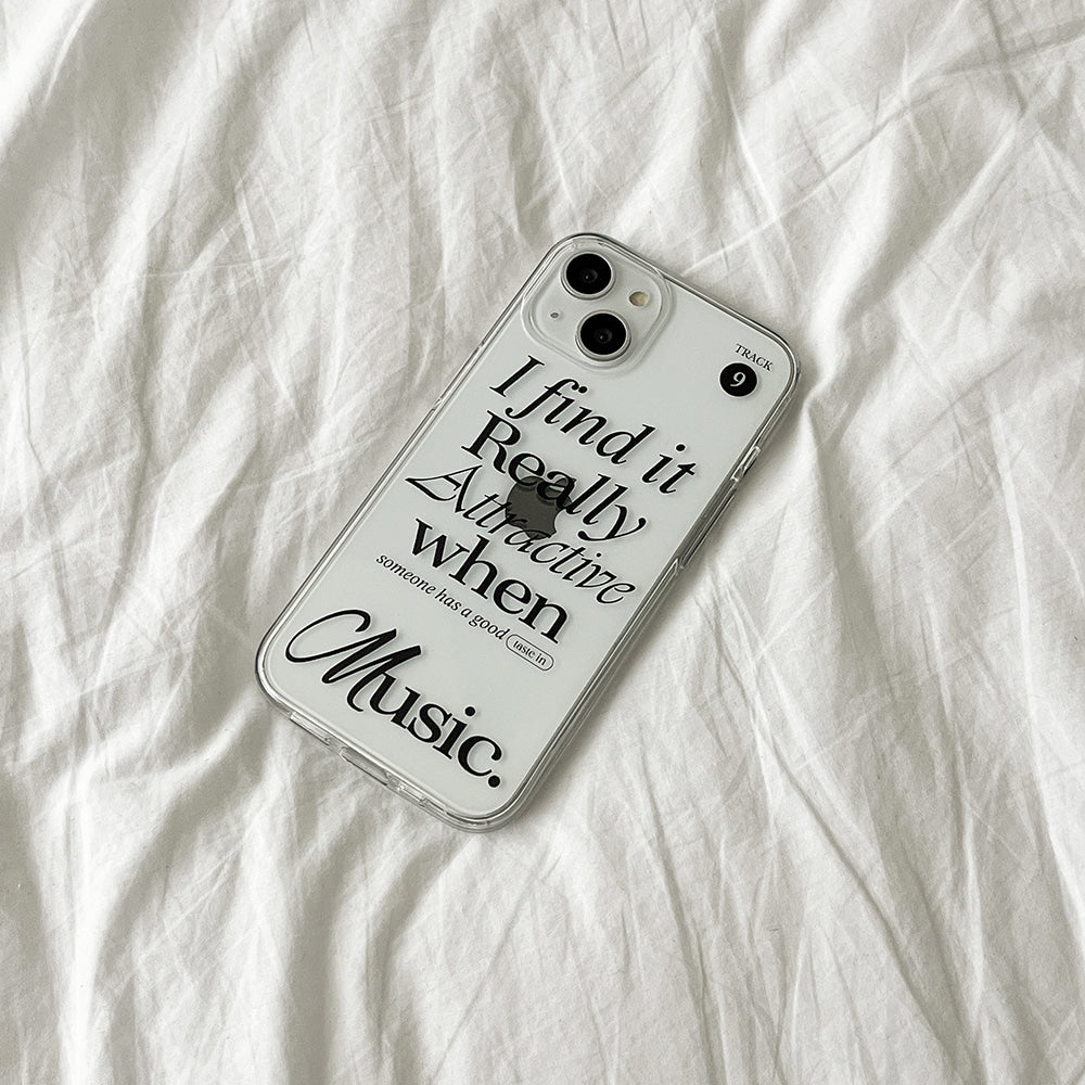 ｜Mademoment｜ Attractive Music Design Clear Phone Case (3 Types)