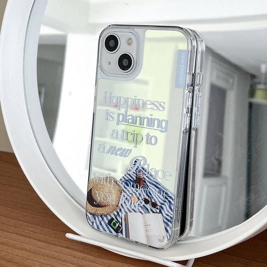 ｜Mademoment｜ Happy Plan Design Glossy Mirror Phone Case