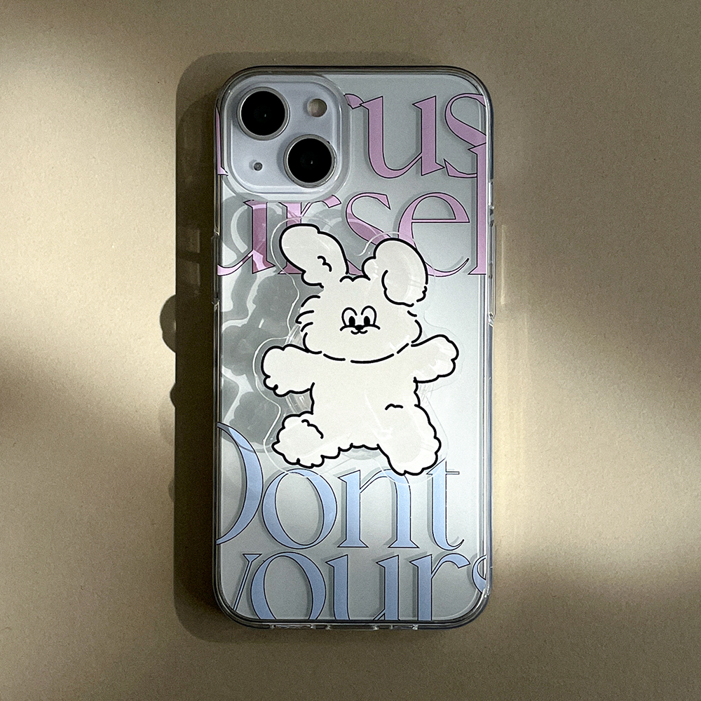 ｜Mademoment｜ Dont Rush Lettering Design Clear Phone Case (4 Types)