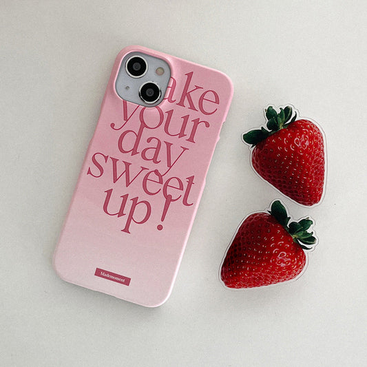 ｜Mademoment｜ Sweet Up Lettering Design Phone Case