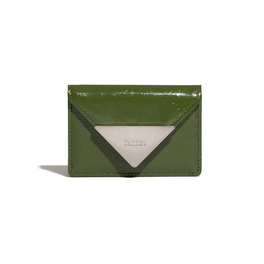 ｜Fennec｜ CRINKLE TRIANGLE ACCORDION POCKET - OLIVE