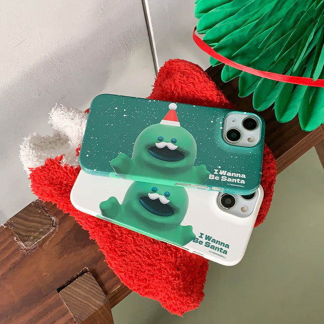 ｜THENINEMALL｜ Raptor Wannabe Santa Hard Phone Case (2 types)