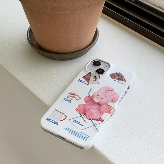 ｜THENINEMALL｜ Pattern Camping Windy Hard Phone Case (2 types)