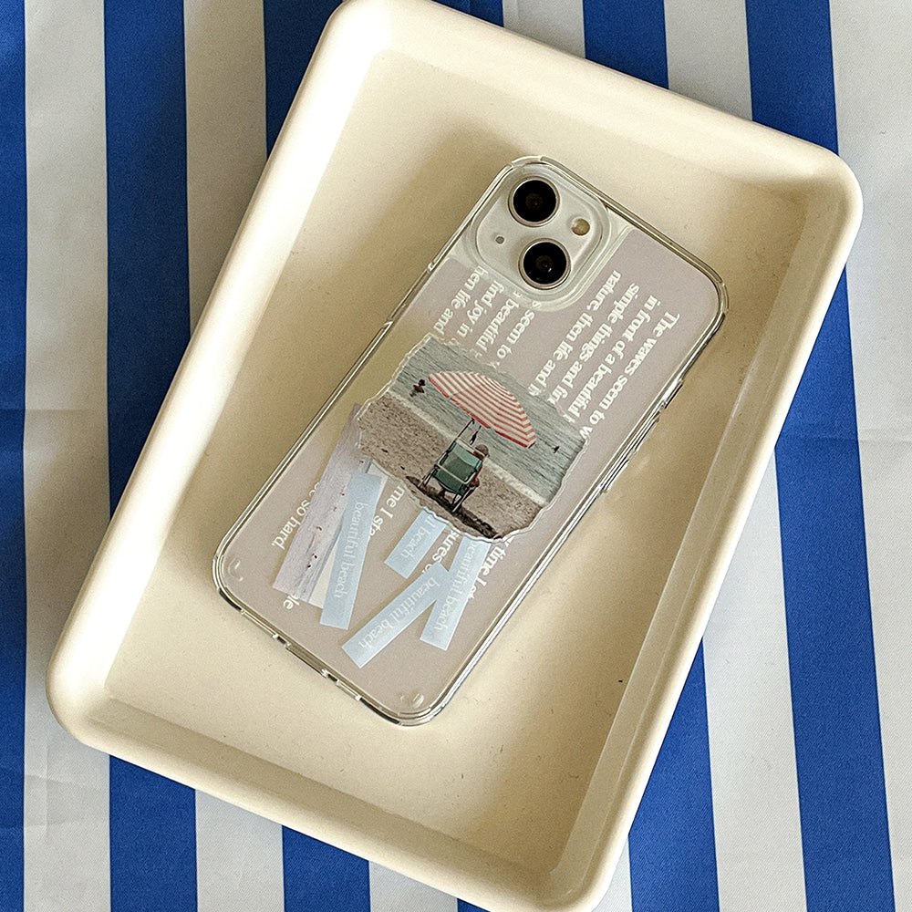 ｜Mademoment｜ Whisper Wave Design Glossy Mirror Phone Case