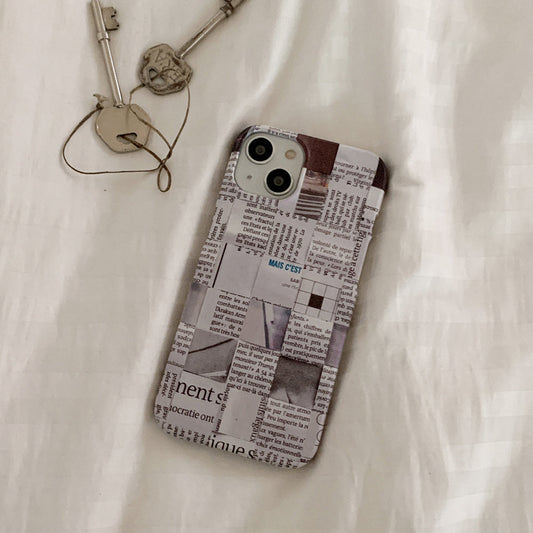 ｜Mademoment｜ Old Newspaper Design Phone Case