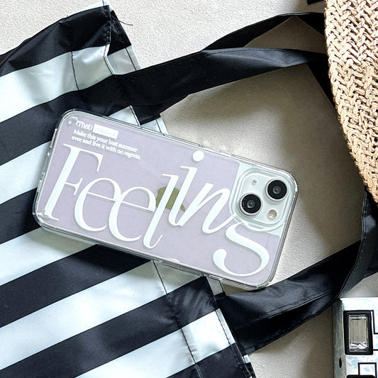 ｜Mademoment｜ That Summer Lettering Design Glossy Mirror Phone Case