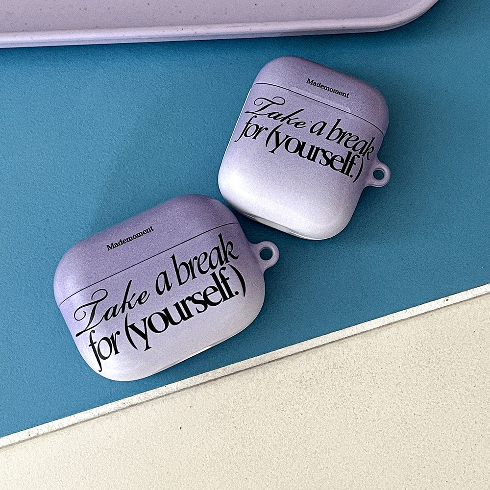 ｜Mademoment｜ Take A Break Design AirPods Case