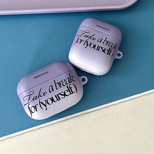 ｜Mademoment｜ Take A Break Design AirPods Case