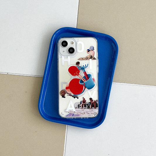 ｜Mademoment｜ Sand Play Design Glossy Mirror Phone Case