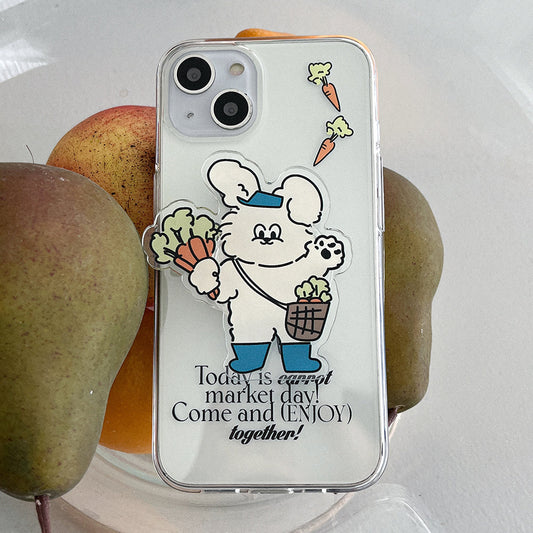 ｜Mademoment｜ Butty Market Design Clear Phone Case (4 Types)