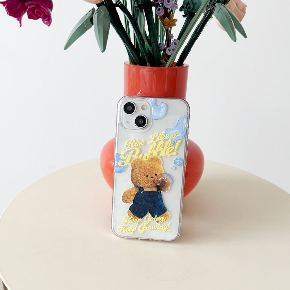 ｜THENINEMALL｜ Bubble Gummy Clear Phone Case (3 types)