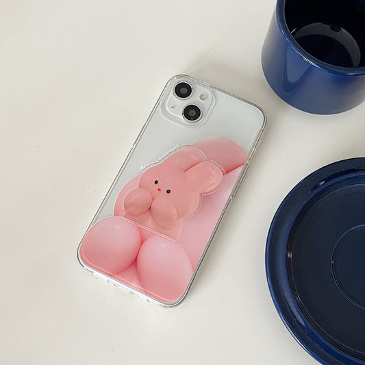 ｜THENINEMALL｜ Windy Together Clear Phone Case (3 types)