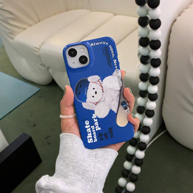 ｜THENINEMALL｜ Big Ppokku Skateboarder Hard Phone Case (2 types)