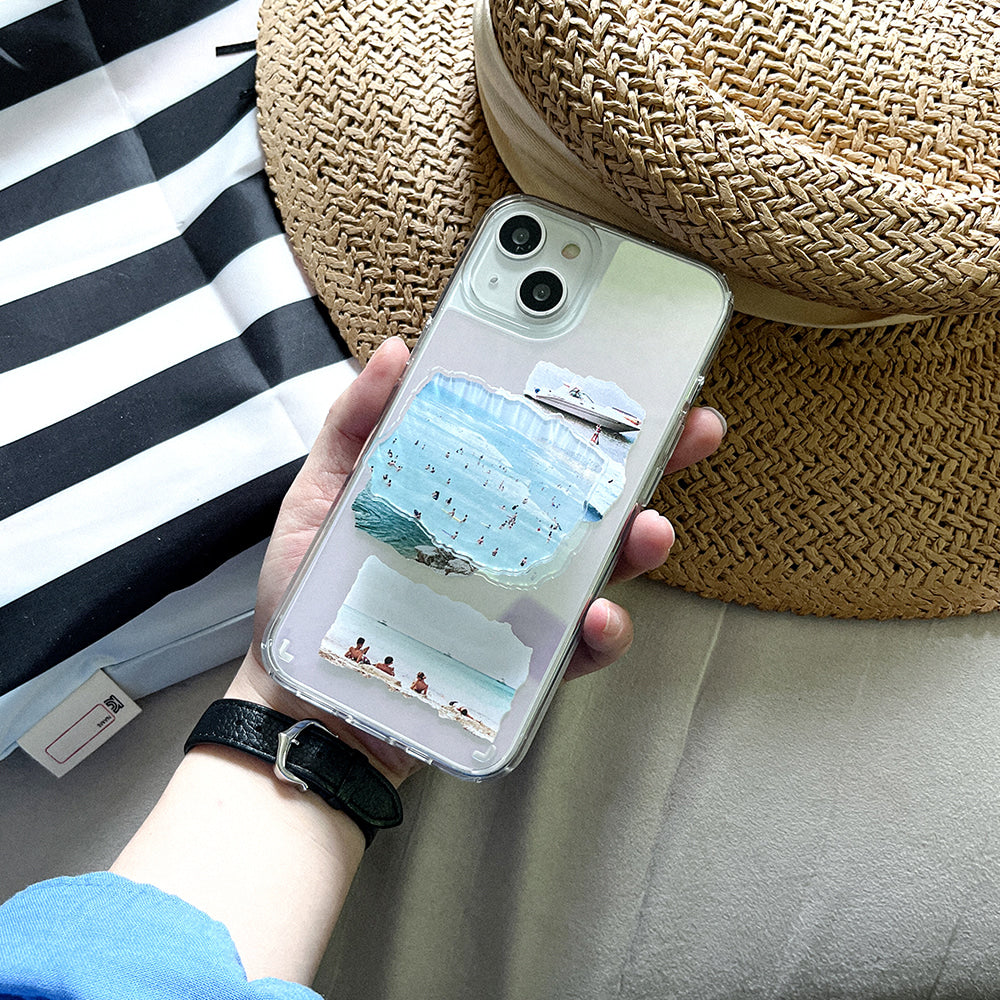 ｜Mademoment｜ Summer Vacation Design Glossy Mirror Phone Case