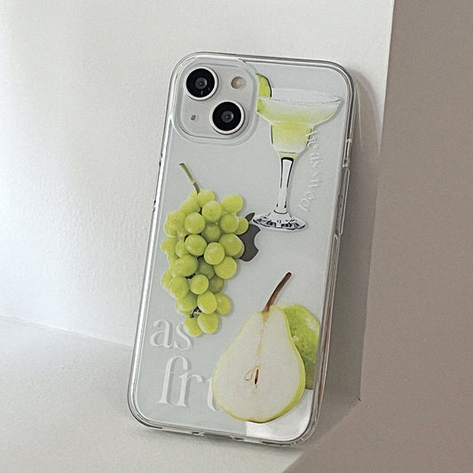 ｜Mademoment｜ Sweet Fruits Design Glossy Mirror Phone Case