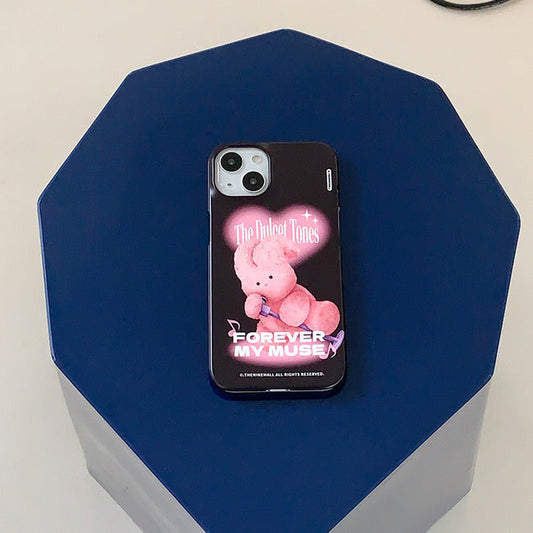 ｜THENINEMALL｜ Pink Muse Windy Hard Phone Case (2 types)