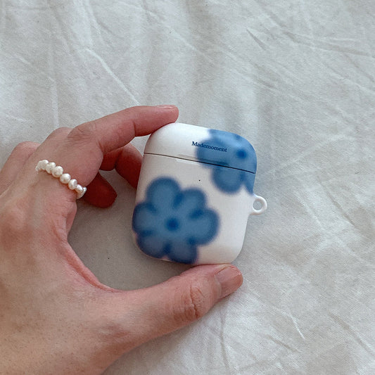 ｜Mademoment｜ Blue Flower Design AirPods Case