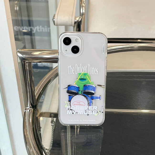 ｜THENINEMALL｜ Green Muse Raptor Clear Phone Case (3 types)