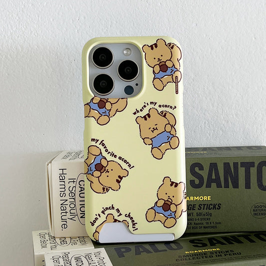 ｜THENINEMALL｜ Pattern Favorite Acorn Hard Phone Case (2 types)