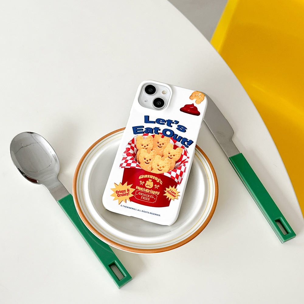 ｜THENINEMALL｜ Smile Gummy Fries Hard Phone Case (2 types)