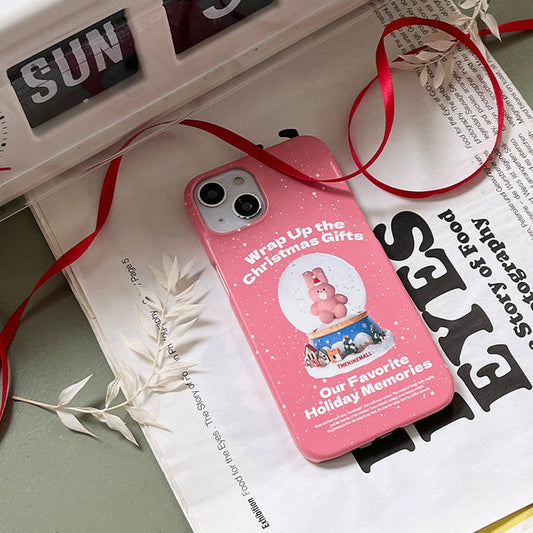 ｜THENINEMALL｜ Windy Snowball Hard Phone Case (2 types)