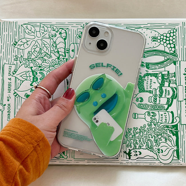 ｜THENINEMALL｜ Raptor Big Flash Clear Phone Case (3 types)