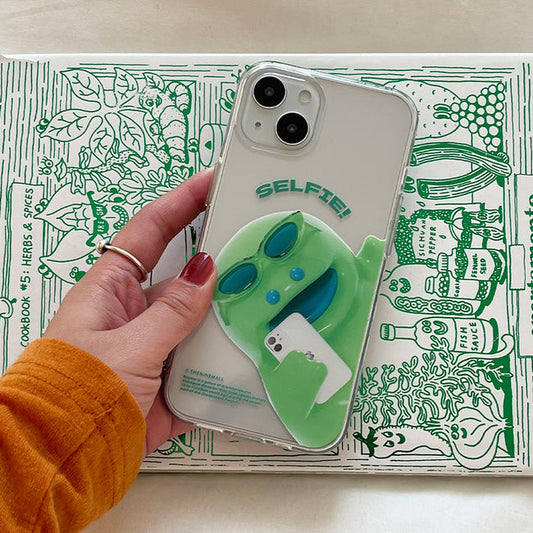 ｜THENINEMALL｜ Raptor Big Flash Clear Phone Case (3 types)