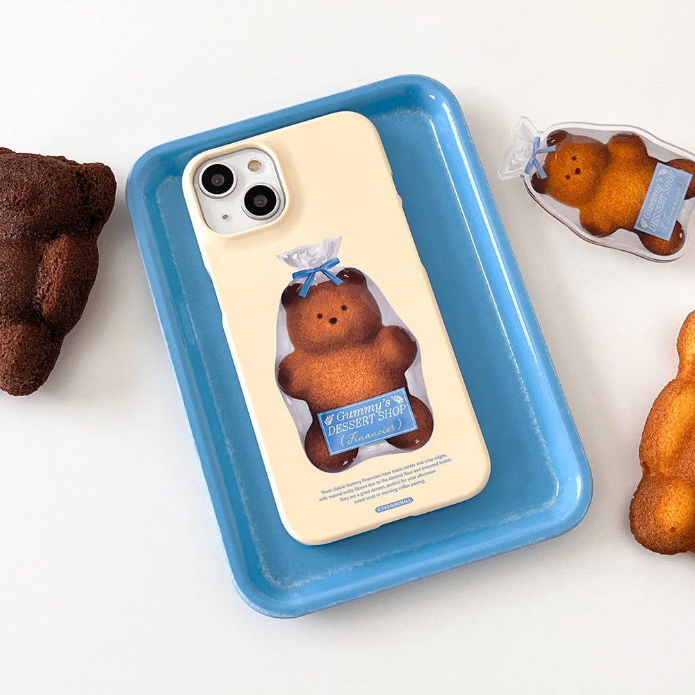 ｜THENINEMALL｜ Gummy Financier Hard Phone Case (2 types)