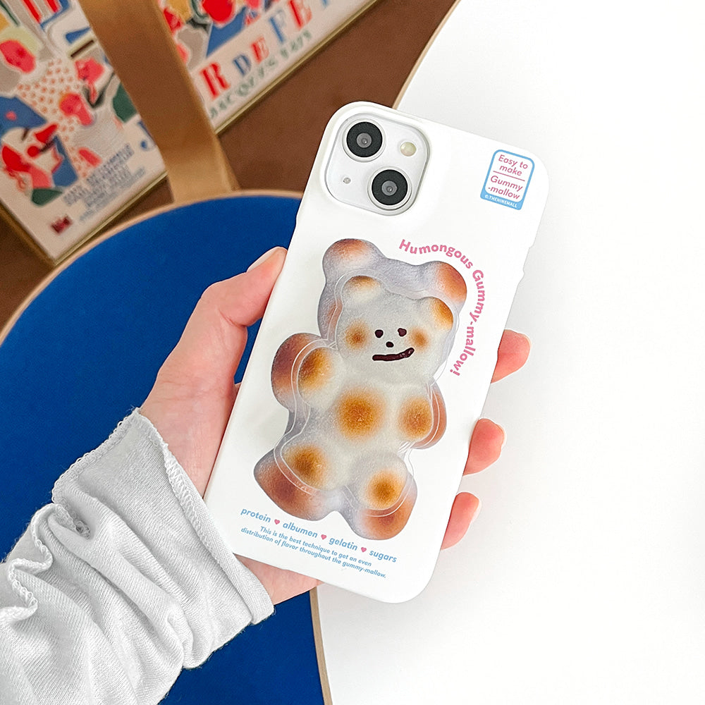 ｜THENINEMALL｜ Humongous Gummy Mallow Hard Phone Case (2 types)