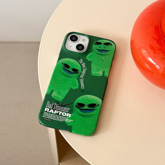 ｜THENINEMALL｜ Pattern Bad Raptor Hard Phone Case (2 types)