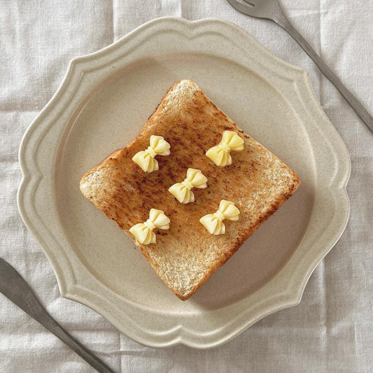 ｜Bracket Table｜ Salted Square Plate (Sand Beige/ Grey)