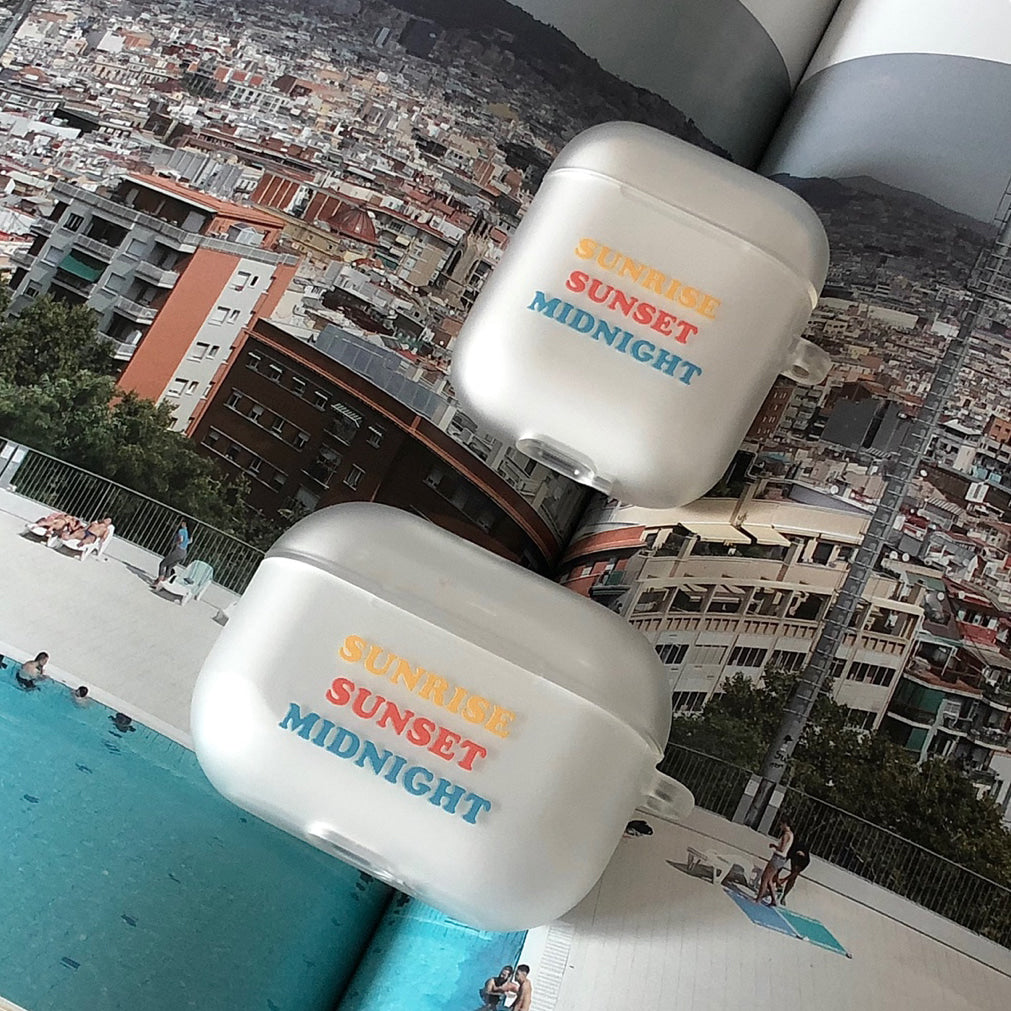 ｜bora and｜ Sunrise, Sunset, Midnight AirPods Case