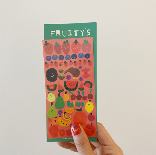｜Dinotaeng｜ Veges Glitter Sticker / Fruity's Glitter Sticker
