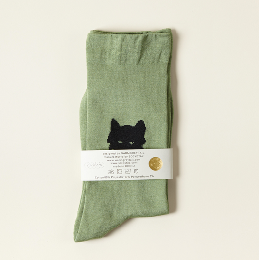 ｜WARMGREYTAIL｜ WOLF SOCKS (OLIVE)
