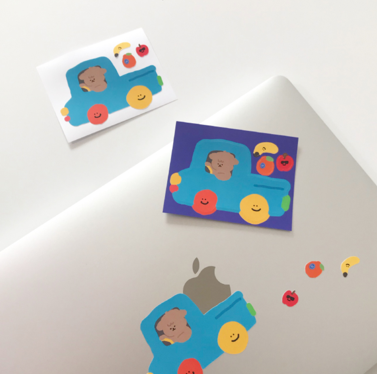 ｜moominzy｜ Fruit Truck Removable Sticker