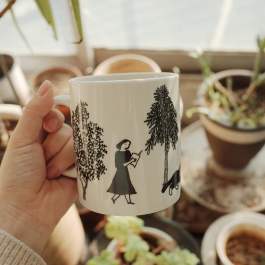 ｜HUGINN AND MUNINN｜ Walk Mug 350ml