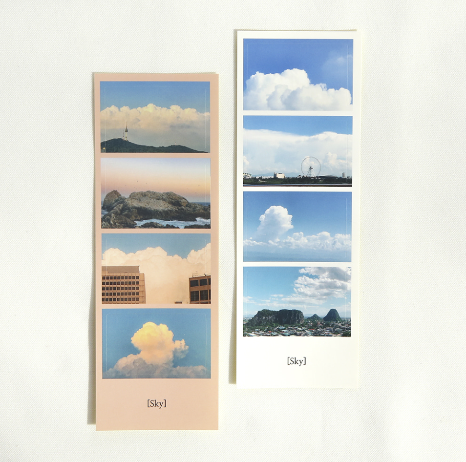 ｜mingkit｜ Sky Four Cut Sticker (5ea)