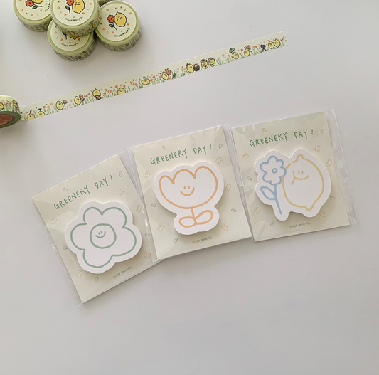 ｜second morning｜ Greenery Day Post-it