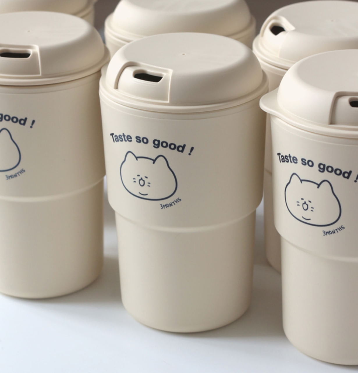 ｜3MONTHS｜ Reusable Tumbler 350ml (Cream Beige)