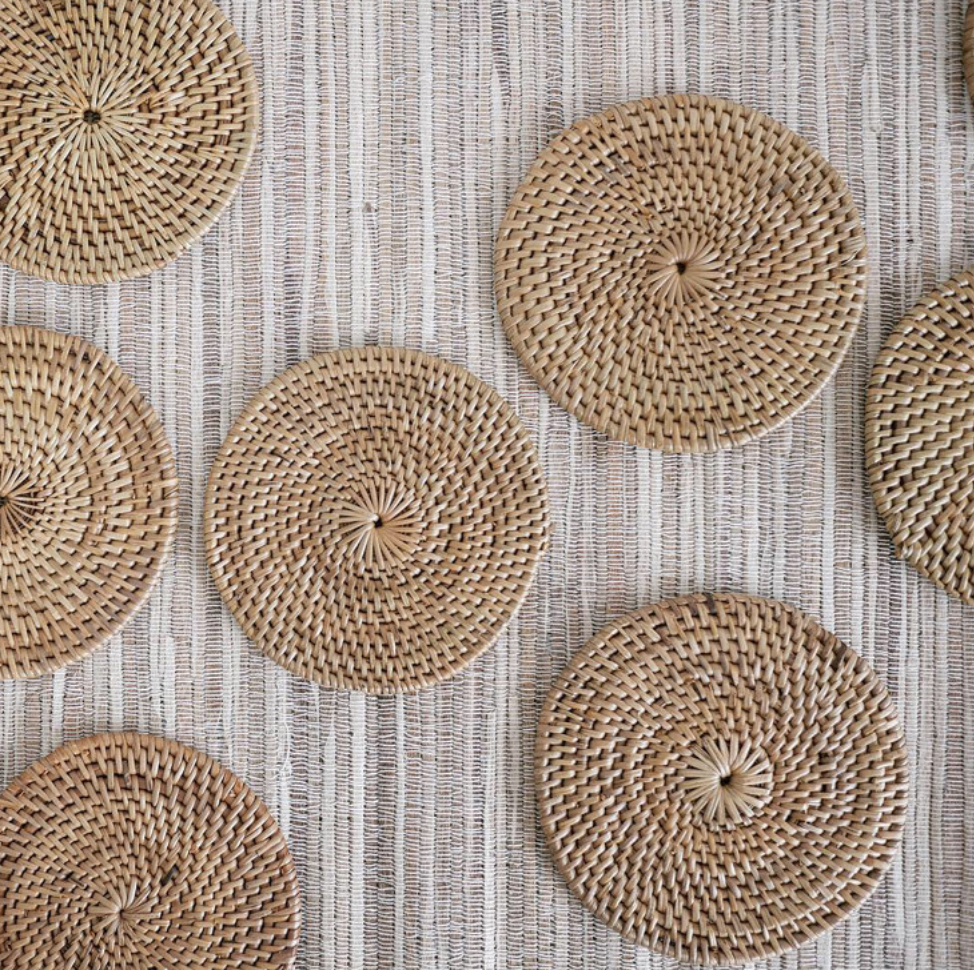 ｜Bracket Table｜ Rattan Coaster