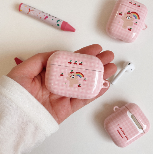 ｜malling booth｜ Cherry Rainbow Airpods Case