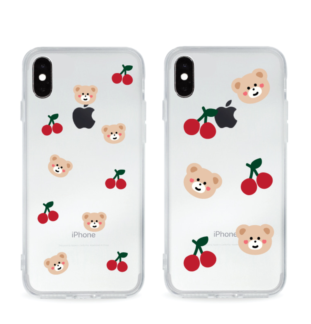｜malling booth｜ Cherry Bebe Pattern Jelly Case
